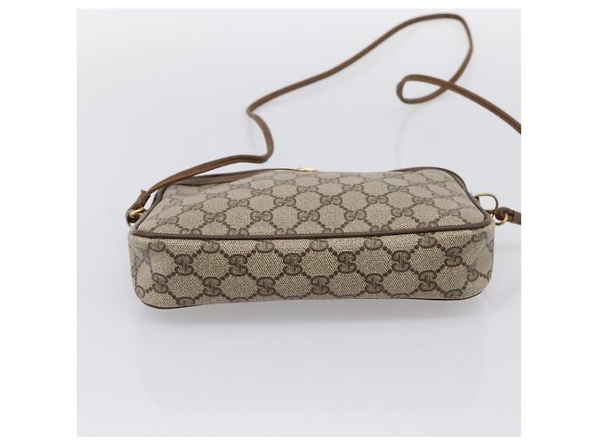 Borsa a tracolla GUCCI GG Supreme PVC Beige Gold 56 02 068 Auth 196956 D'oro - vista 9