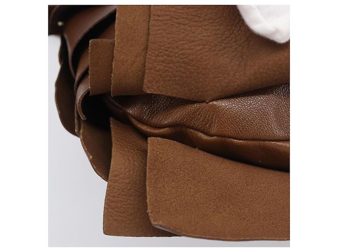 Borsa a tracolla SAINT LAURENT Strawpe Pelle Beige Oro 122244 Auth am12417V D'oro - vista 11