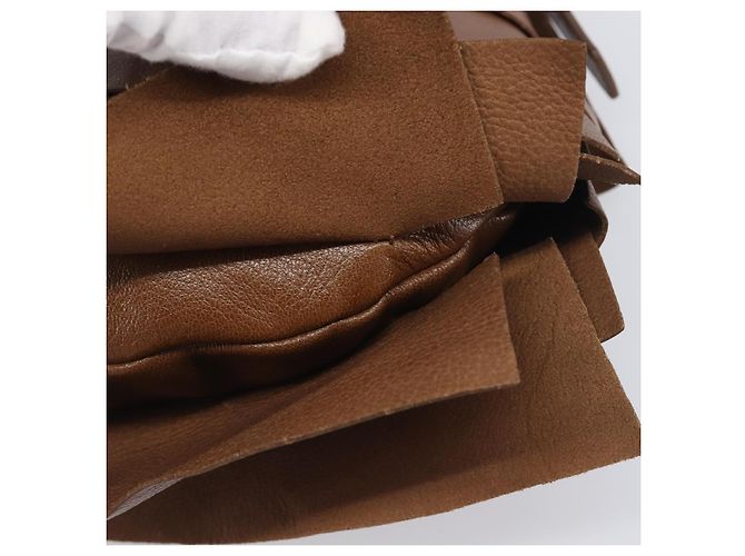 Borsa a tracolla SAINT LAURENT Strawpe Pelle Beige Oro 122244 Auth am12417V D'oro - vista 12