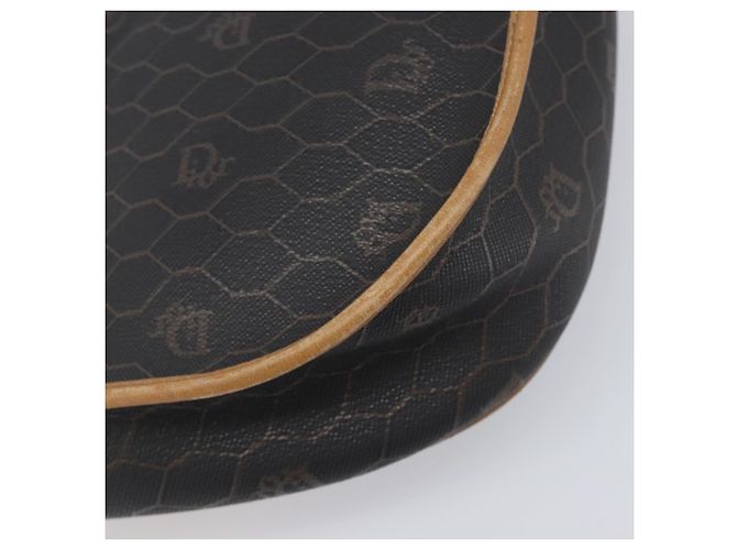 Borsa a tracolla Christian Dior in tela Honeycomb PVC Nero Oro Auth 199651 D'oro - vista 13