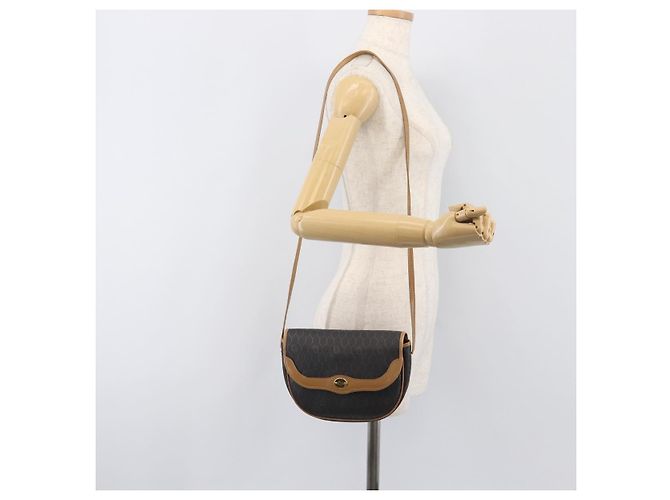 Borsa a tracolla Christian Dior in tela Honeycomb PVC Nero Oro Auth 199651 D'oro - vista 23