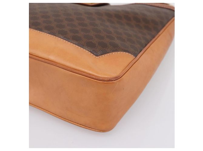 Céline CELINE Macadam Canvas Schultertasche PVC Leather Brown Gold Auth 200915A Braun Golden - Ansicht 10