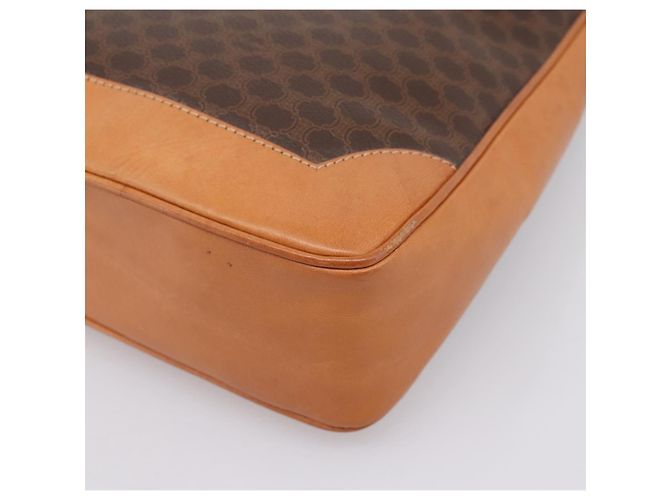 Céline CELINE Macadam Canvas Schultertasche PVC Leather Brown Gold Auth 200915A Braun Golden - Ansicht 12