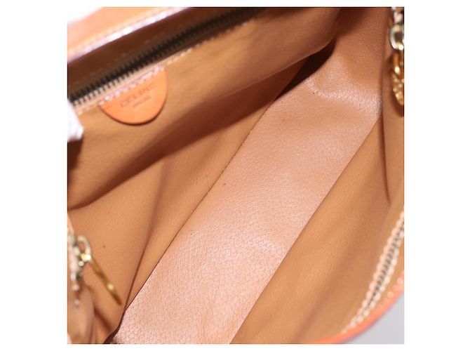 Céline CELINE Macadam Canvas Schultertasche PVC Leather Brown Gold Auth 200915A Braun Golden - Ansicht 15