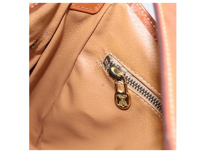Céline CELINE Macadam Canvas Schultertasche PVC Leather Brown Gold Auth 200915A Braun Golden - Ansicht 18