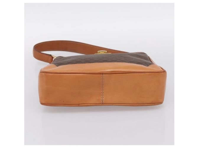 Céline CELINE Macadam Canvas Schultertasche PVC Leather Brown Gold Auth 200915A Braun Golden - Ansicht 9