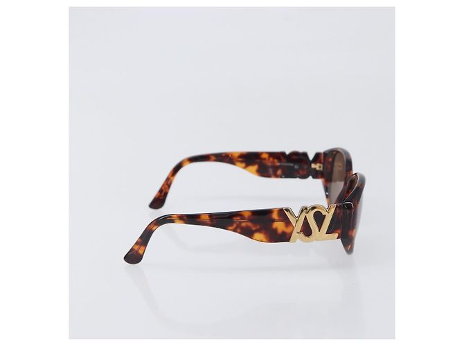 Chloé Set di 3 Occhiali da Sole Chloe D&G YSL Plastica Marrone Nero Oro Auth BA15061 D'oro - vista 11