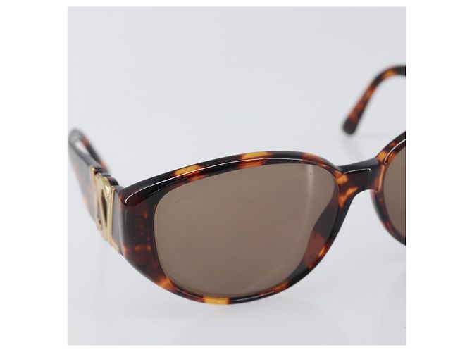 Chloé Set di 3 Occhiali da Sole Chloe D&G YSL Plastica Marrone Nero Oro Auth BA15061 D'oro - vista 12