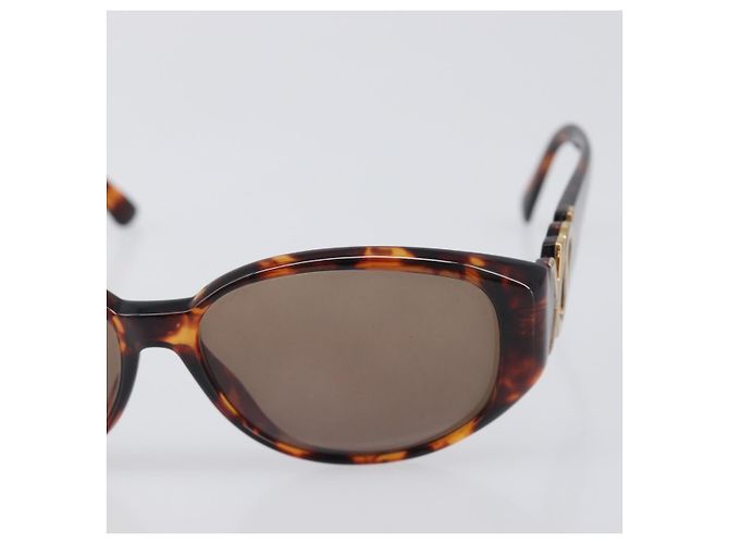 Chloé Set di 3 Occhiali da Sole Chloe D&G YSL Plastica Marrone Nero Oro Auth BA15061 D'oro - vista 13
