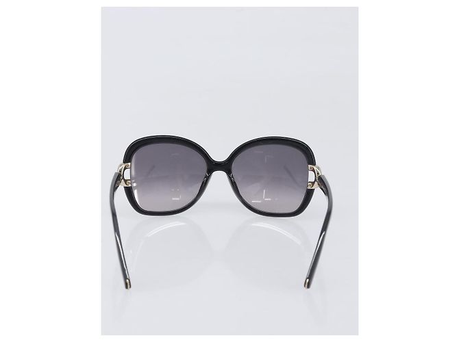 Chloé Set di 3 Occhiali da Sole Chloe D&G YSL Plastica Marrone Nero Oro Auth BA15061 D'oro - vista 15