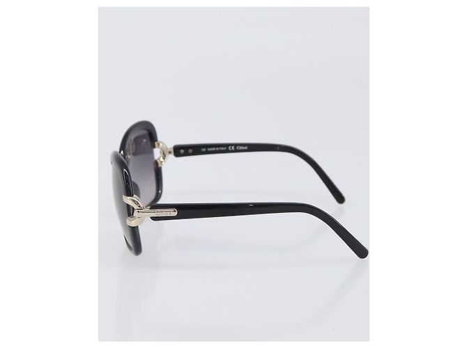 Chloé Set di 3 Occhiali da Sole Chloe D&G YSL Plastica Marrone Nero Oro Auth BA15061 D'oro - vista 16