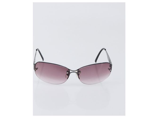 Chloé Set di 3 Occhiali da Sole Chloe D&G YSL Plastica Marrone Nero Oro Auth BA15061 D'oro - vista 2