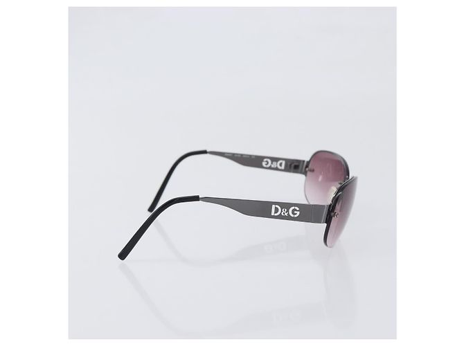 Chloé Set di 3 Occhiali da Sole Chloe D&G YSL Plastica Marrone Nero Oro Auth BA15061 D'oro - vista 5