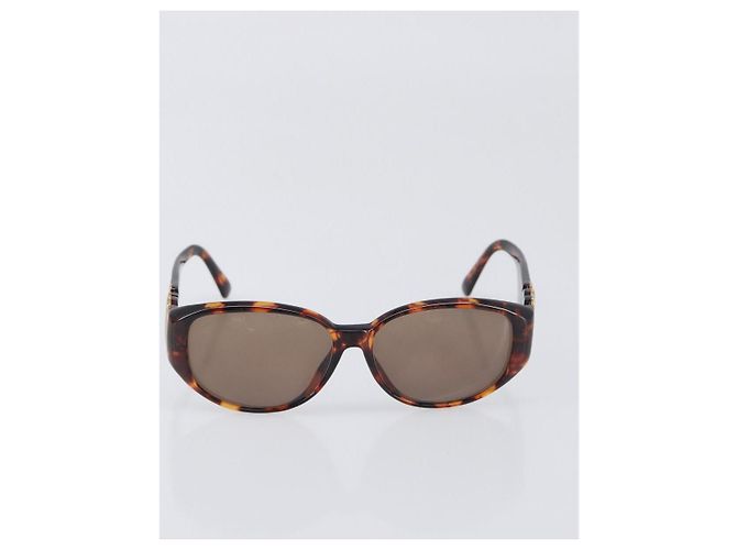 Chloé Set di 3 Occhiali da Sole Chloe D&G YSL Plastica Marrone Nero Oro Auth BA15061 D'oro - vista 8