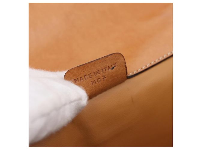 Céline CELINE Macadam Canvas Schultertasche PVC Beige Gold Auth 197680V Golden - Ansicht 22