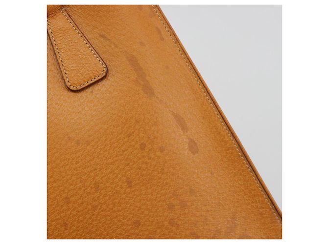 Borsa a mano PRADA in pelle 2way Beige Argento Auth 197158 - vista 14