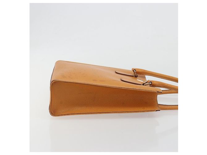 Borsa a mano PRADA in pelle 2way Beige Argento Auth 197158 - vista 4