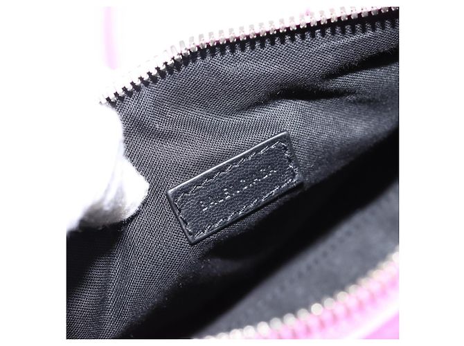 BALENCIAGA Borsa Le Cagole Nano Duffel Bag in pelle 2way Rosa 792599 Auth SW2670SAM - vista 17