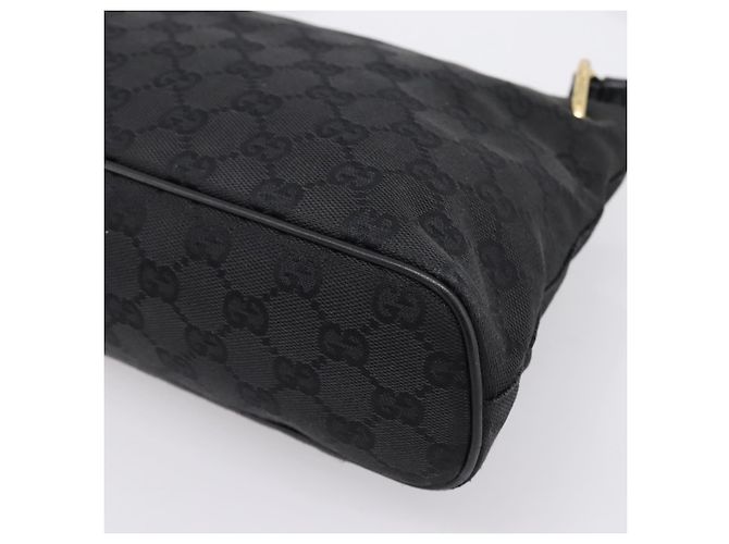 Borsa a tracolla GUCCI GG Canvas Nero Oro 90699 Auth 199100 D'oro - vista 12