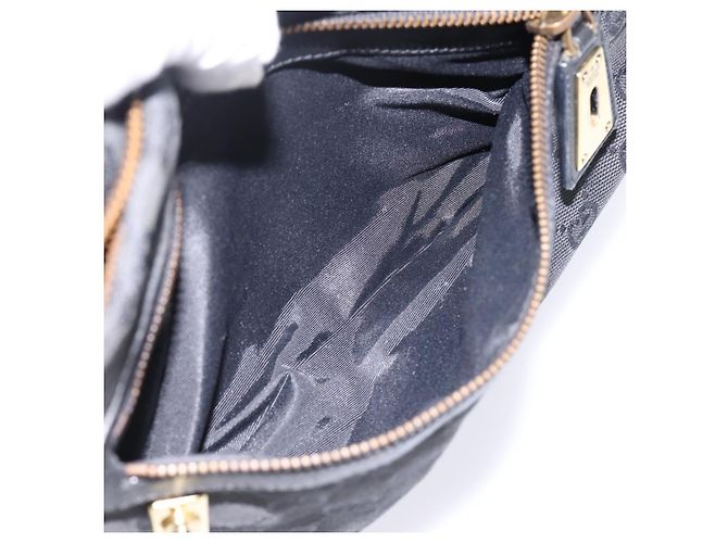 Borsa a tracolla GUCCI GG Canvas Nero Oro 90699 Auth 199100 D'oro - vista 22