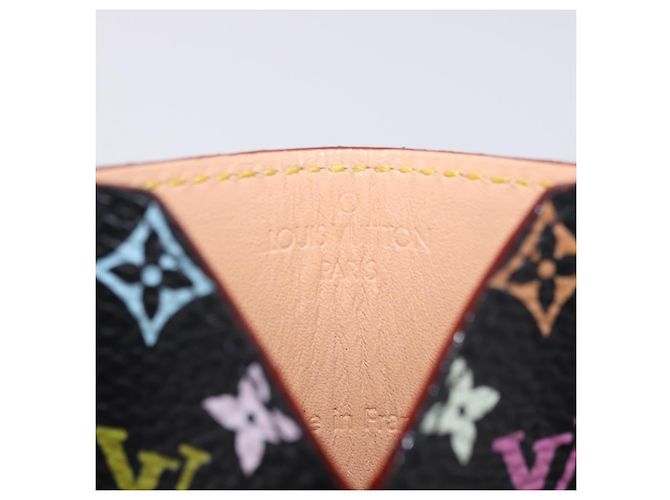 LOUIS VUITTON Monogram Multicolor Etui Specchio a mano Nero M92651 LV Auth 199163V - vista 12