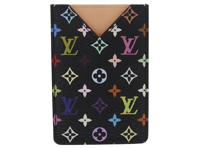 LOUIS VUITTON Monogram Multicolor Etui Specchio a mano Nero M92651 LV Auth 199163V - vista 2