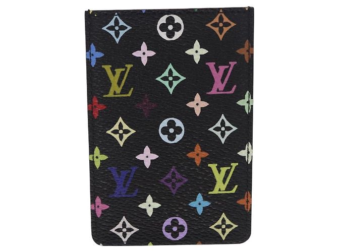 LOUIS VUITTON Monogram Multicolor Etui Specchio a mano Nero M92651 LV Auth 199163V - vista 3