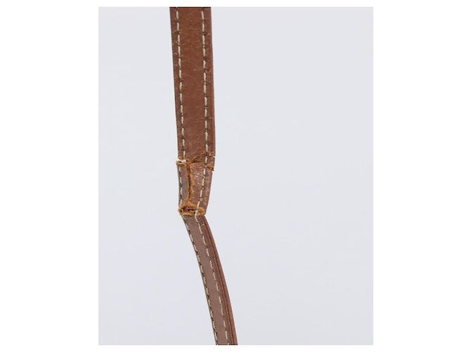Céline Borsa a tracolla CELINE Macadam PVC Pelle Marrone Tono Oro Auth 200183 - vista 10