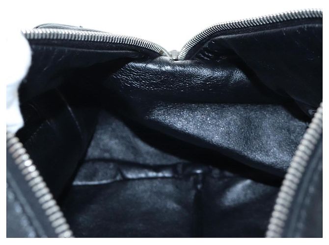 Borsa a tracolla CHANEL Chain Matelasse Pelle Caviar Nero Argento CC Auth yk20796SAV - vista 20