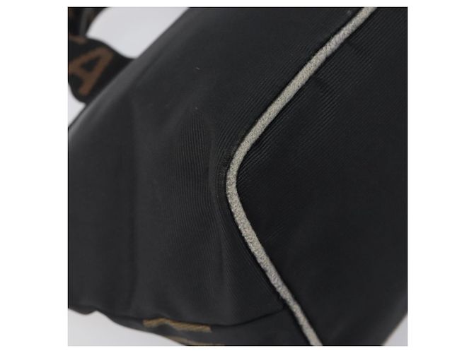Borsa a mano FENDI Canvas Black Gold Auth 199578 Nero D'oro - vista 13