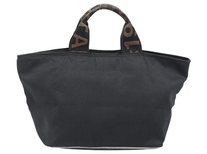 Borsa a mano FENDI Canvas Black Gold Auth 199578 Nero D'oro - vista 3