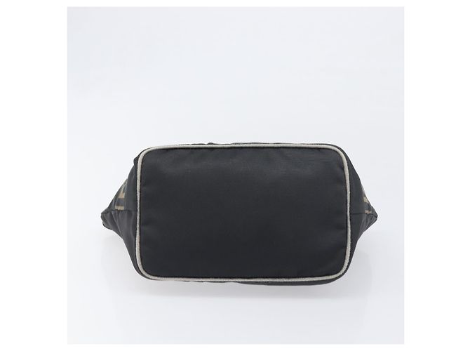 Borsa a mano FENDI Canvas Black Gold Auth 199578 Nero D'oro - vista 9