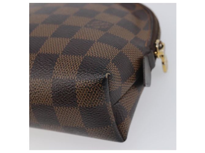 LOUIS VUITTON Damier Ebene Pochette Cosmetic GM Pouch N23345 LV Auth 197229 - vista 15