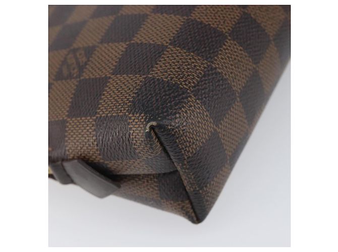 LOUIS VUITTON Damier Ebene Pochette Cosmetic GM Pouch N23345 LV Auth 197229 - vista 16