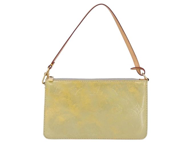 LOUIS VUITTON Monogram Vernis Lexington Accessory Pouch Gris M91056 Auth 197761 - vista 13