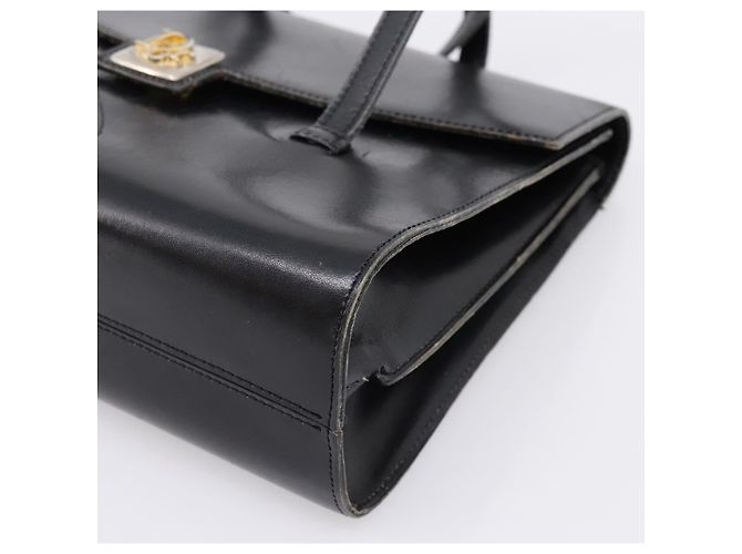 Borsa Christian Dior in pelle nera e oro Auth 197791 Nero D'oro - vista 10