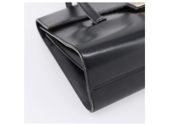 Borsa Christian Dior in pelle nera e oro Auth 197791 Nero D'oro - vista 11
