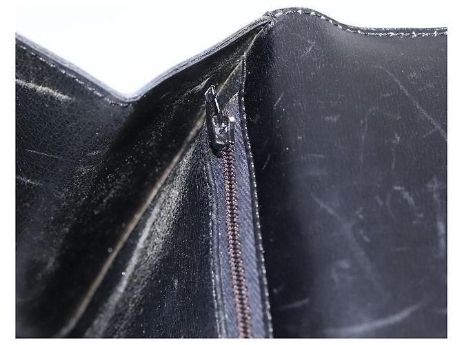 Borsa Christian Dior in pelle nera e oro Auth 197791 Nero D'oro - vista 19