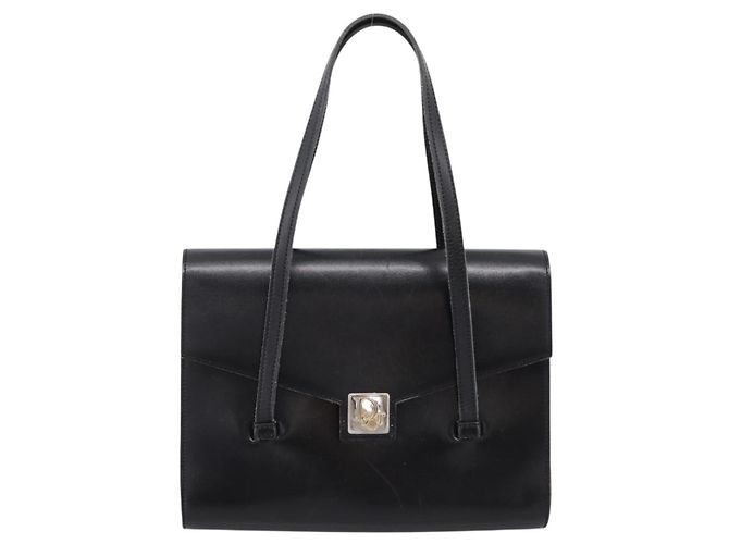 Borsa Christian Dior in pelle nera e oro Auth 197791 Nero D'oro - vista 2