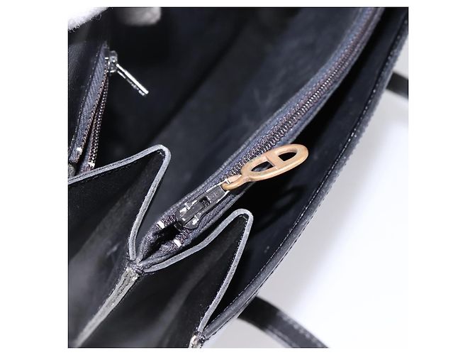 Borsa Christian Dior in pelle nera e oro Auth 197791 Nero D'oro - vista 21