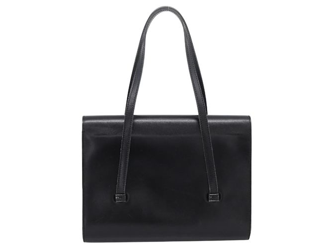 Borsa Christian Dior in pelle nera e oro Auth 197791 Nero D'oro - vista 3