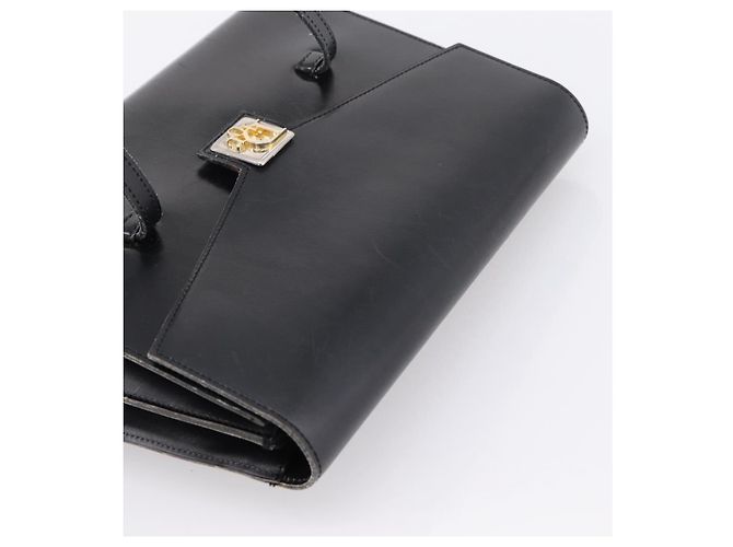 Borsa Christian Dior in pelle nera e oro Auth 197791 Nero D'oro - vista 6
