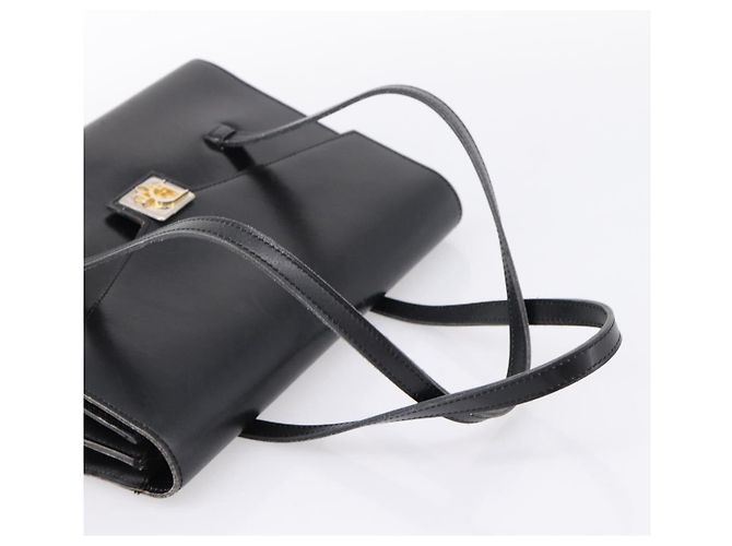 Borsa Christian Dior in pelle nera e oro Auth 197791 Nero D'oro - vista 7