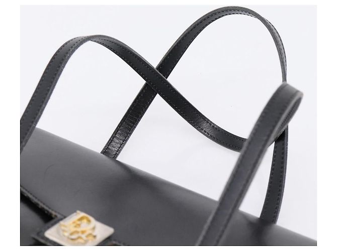 Borsa Christian Dior in pelle nera e oro Auth 197791 Nero D'oro - vista 8