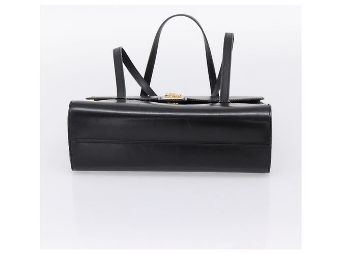 Borsa Christian Dior in pelle nera e oro Auth 197791 Nero D'oro - vista 9