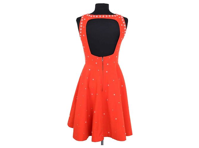 Vestido Manoush de algodón rojo Roja - vista 4