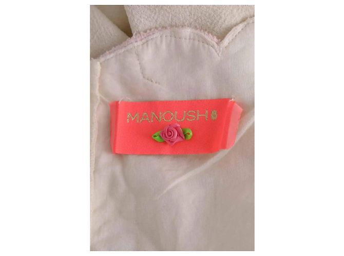 Vestido Manoush beige de viscosa - vista 4