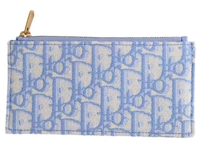 Dior Clutch aus blauem Stoff - Ansicht 2