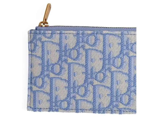 Dior Clutch aus blauem Stoff - Ansicht 3