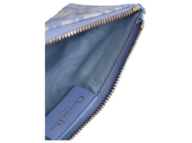 Dior Clutch aus blauem Stoff - Ansicht 4